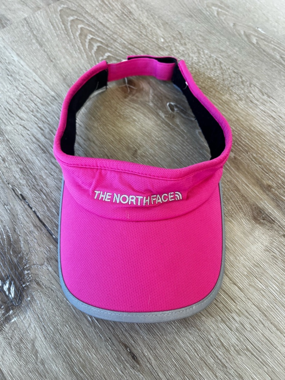 The North Face Kids Hot Pink Visor with Reflective Trim
